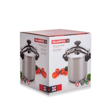 Tradicional Inox Panela Press�o S/ Cesto �24.5Cm 12Cml