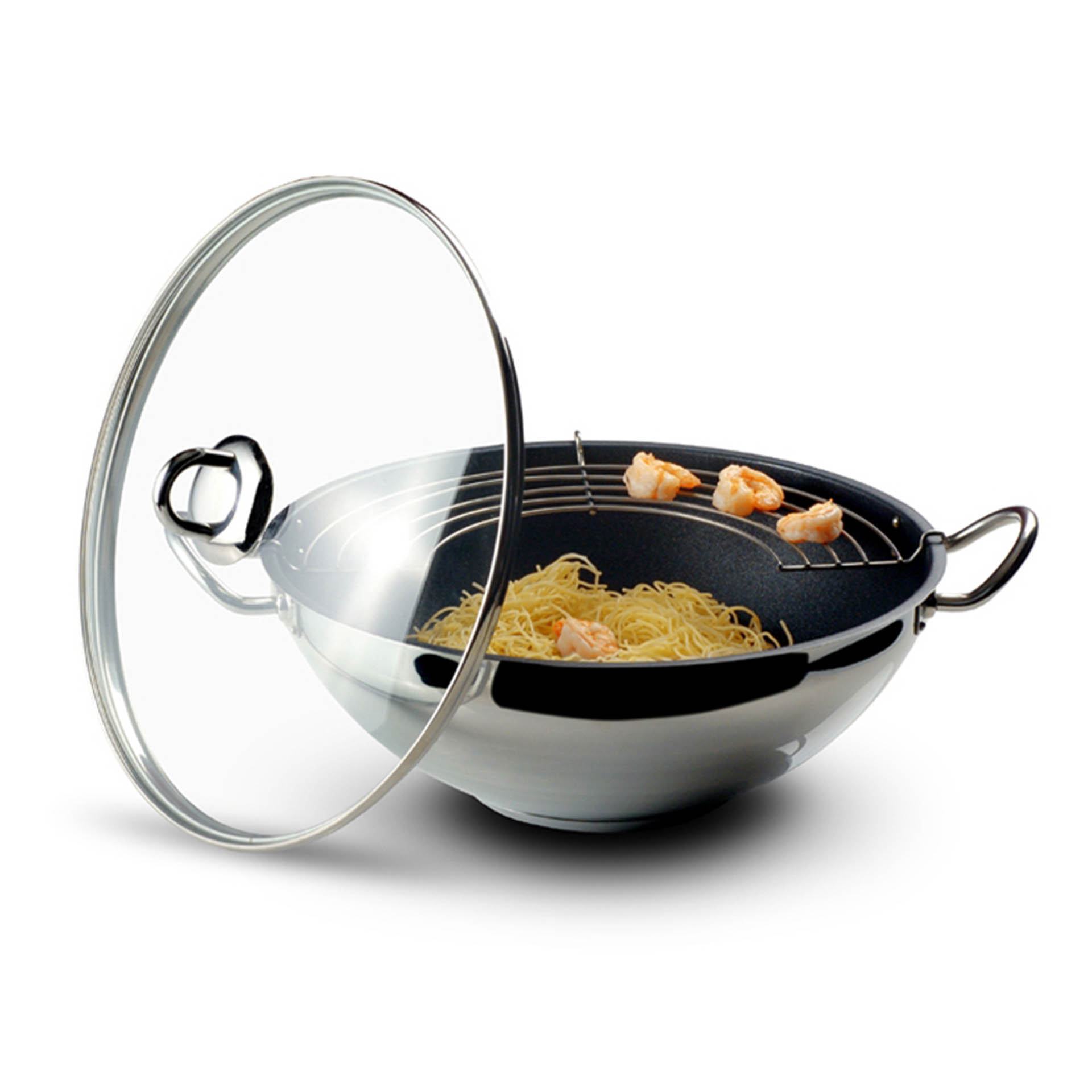 Nautilus Wok Antiaderente C/ Asas C/ Grelha Ø28Cm 4.6L