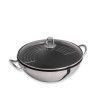 Wok Antiaderente Nautilus com Grelha Redondo 4600ml 28X10.6cm Wok Antiaderente Nautilus com Grelha Redondo 4600ml 28X10.6cm