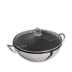 Wok Antiaderente Nautilus com Grelha Redondo 4600ml 28X10.6cm