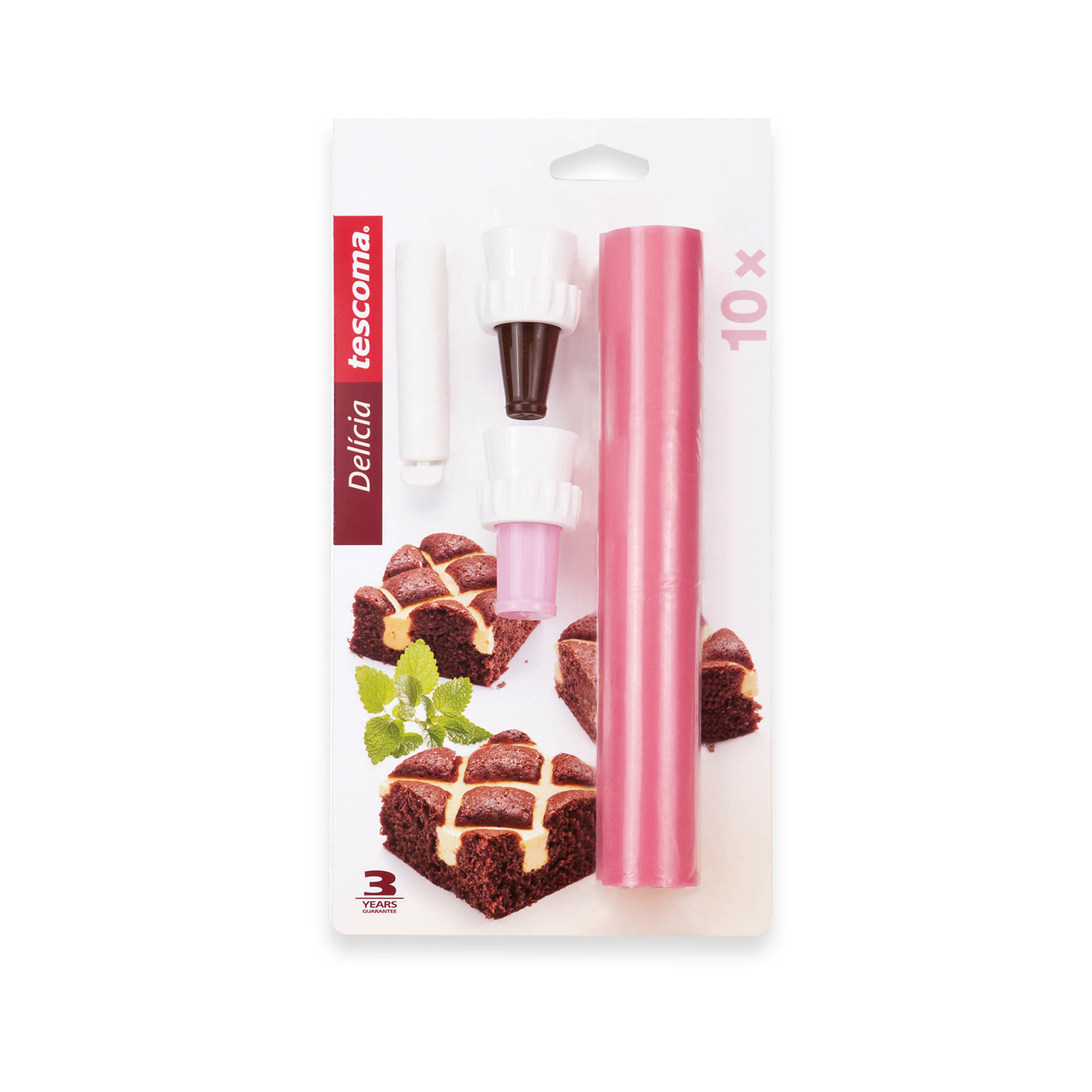Saco Pasteleiro + 2 Bicos Delica 35cm Pack 10
