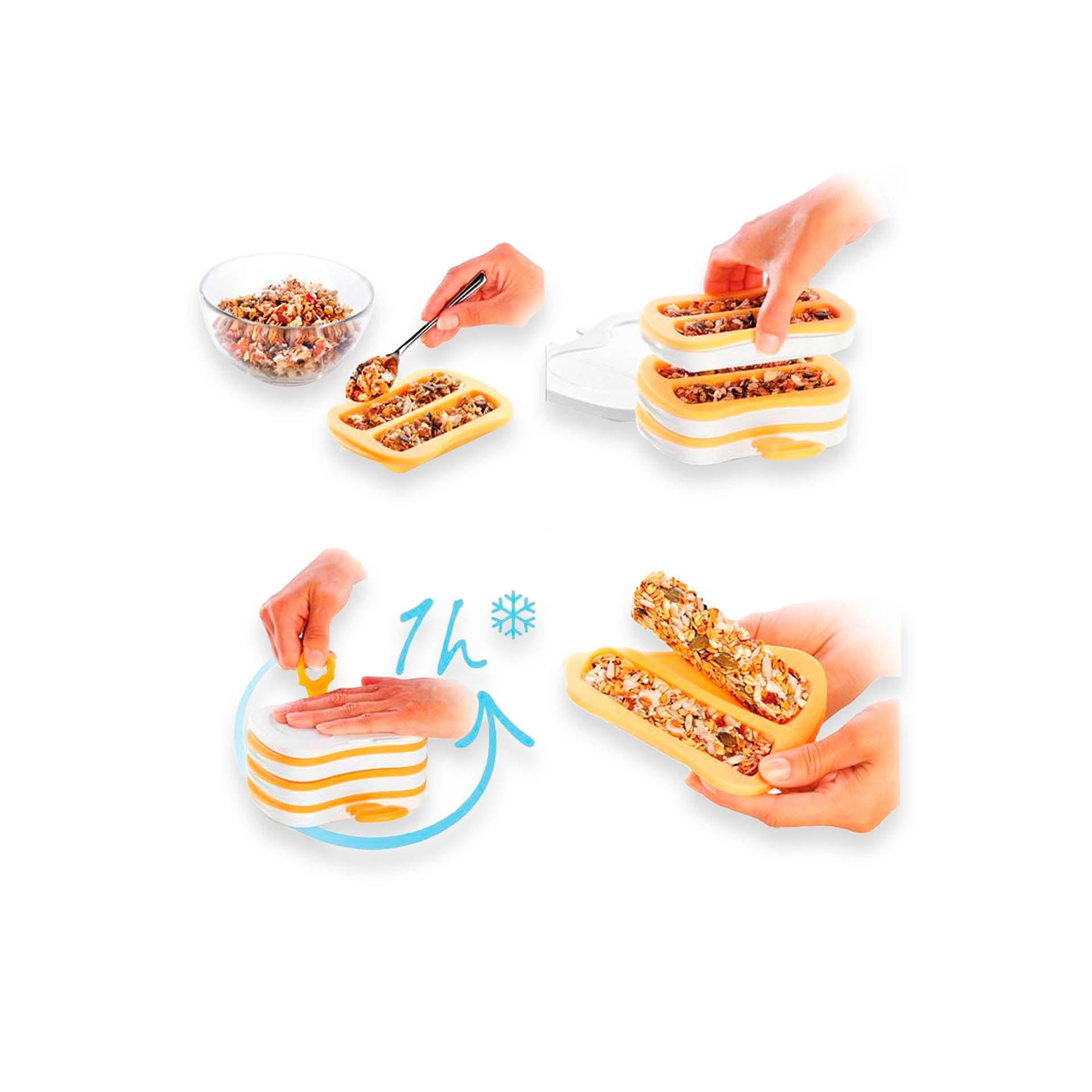 Prensa para Barras Nutritivas Della Casa 14X10.5X7.5cm