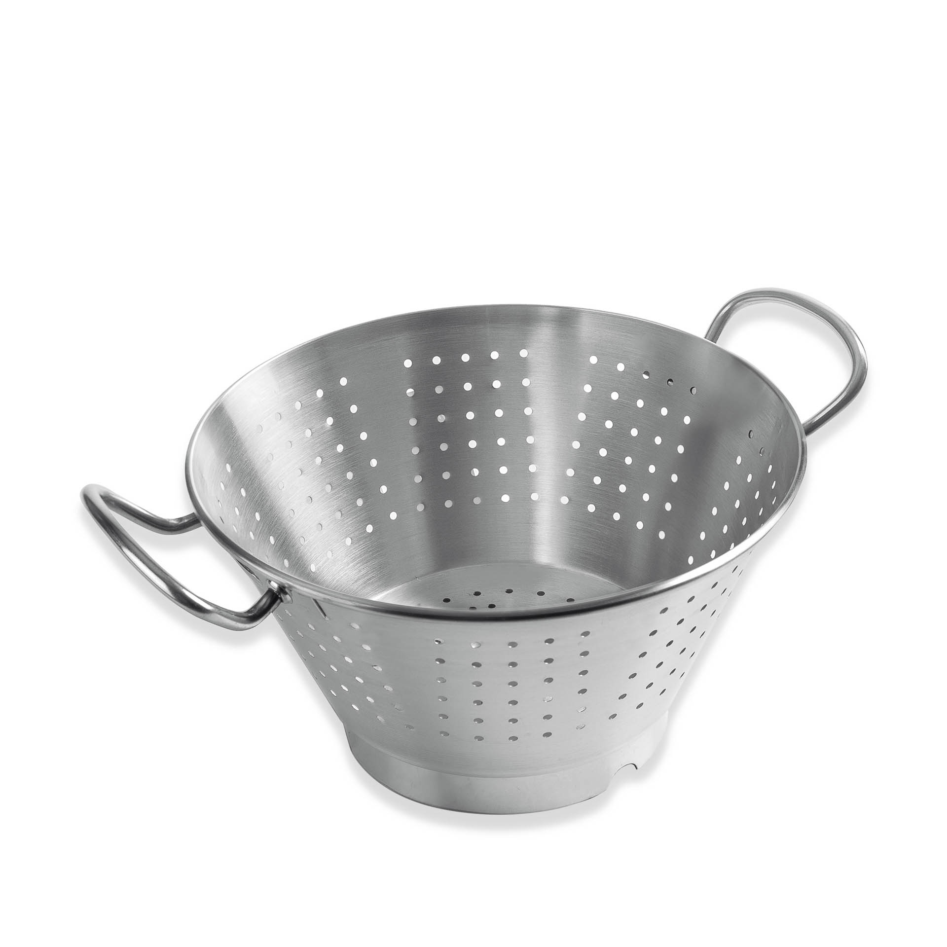Escorredor Cónico Inox com Base 14.5L 32X20cm