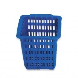 Cesta Talheres Rack Azul 12.5X12.5X13.5cm