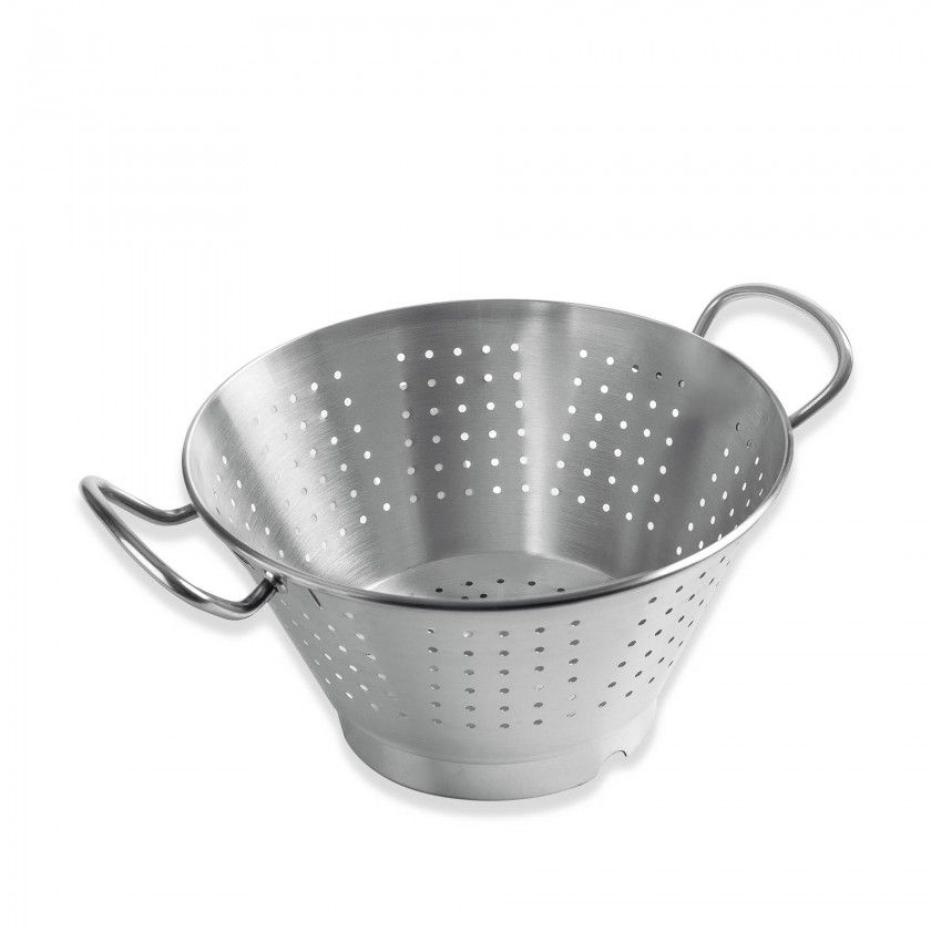 Escorredor Cónico Inox com Base 14.5L 32X20cm Escorredor Cónico Inox com Base 14.5L 32X20cm