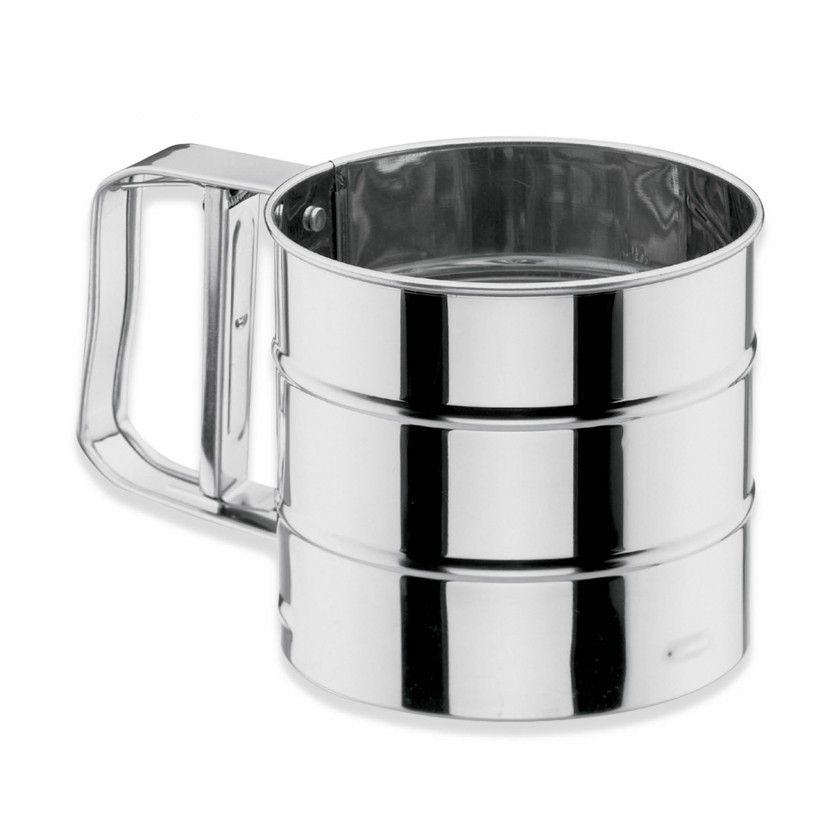 Crivador Farinha Inox 12cm 500gr Crivador Farinha Inox 12cm 500gr