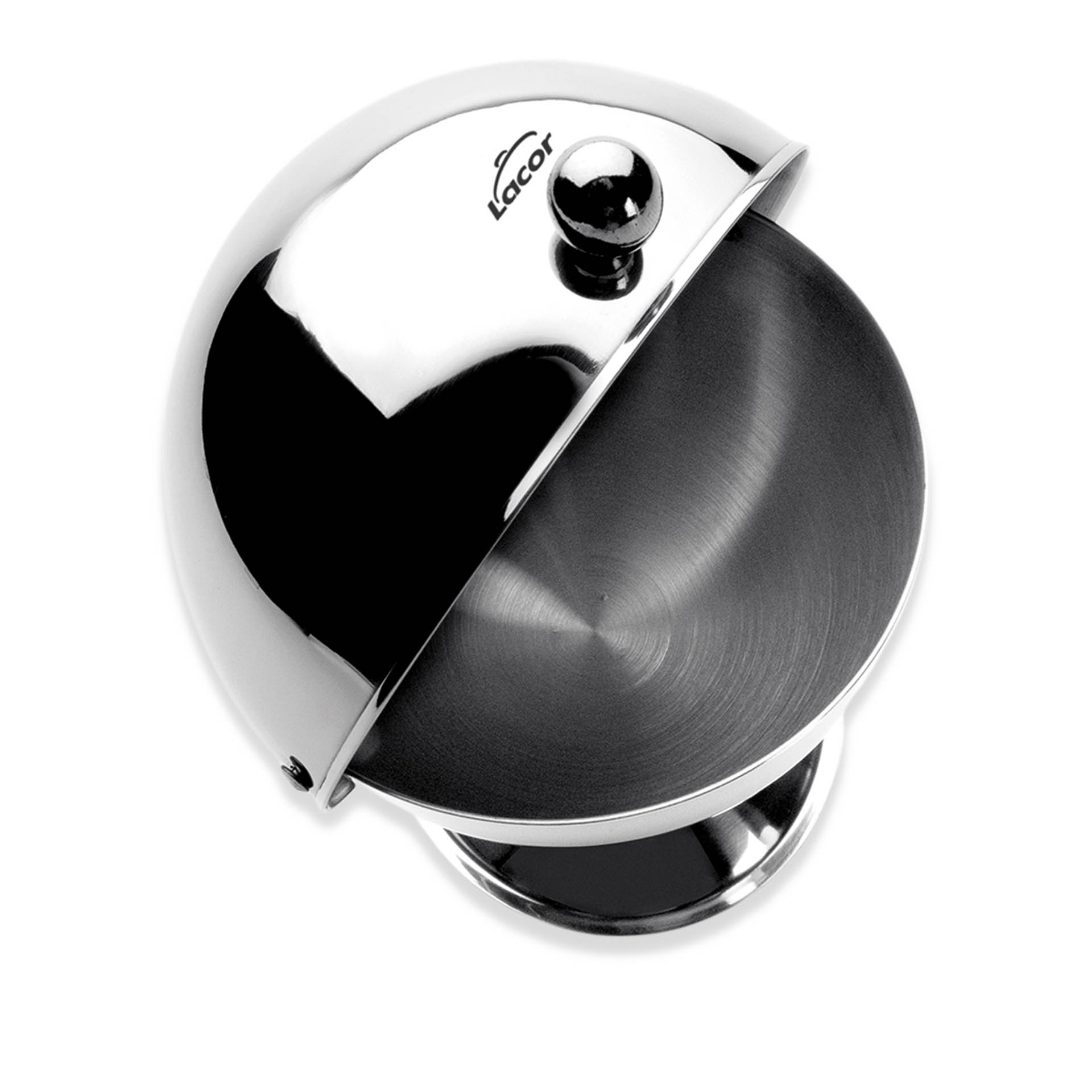 Açucareiro Inox Esfera 600ml 14cm