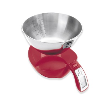 Balança Cozinha Digital Inox com Bacia 5kg 21cm