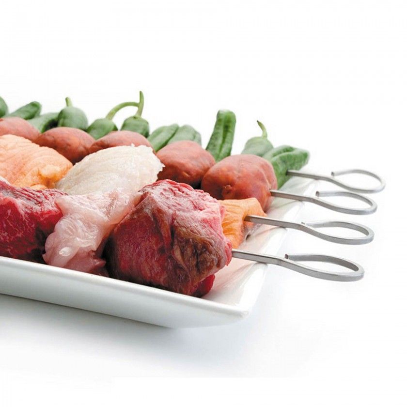 Espeto Inox Espetadas 20cm Pack 6 Espeto Inox Espetadas 20cm Pack 6