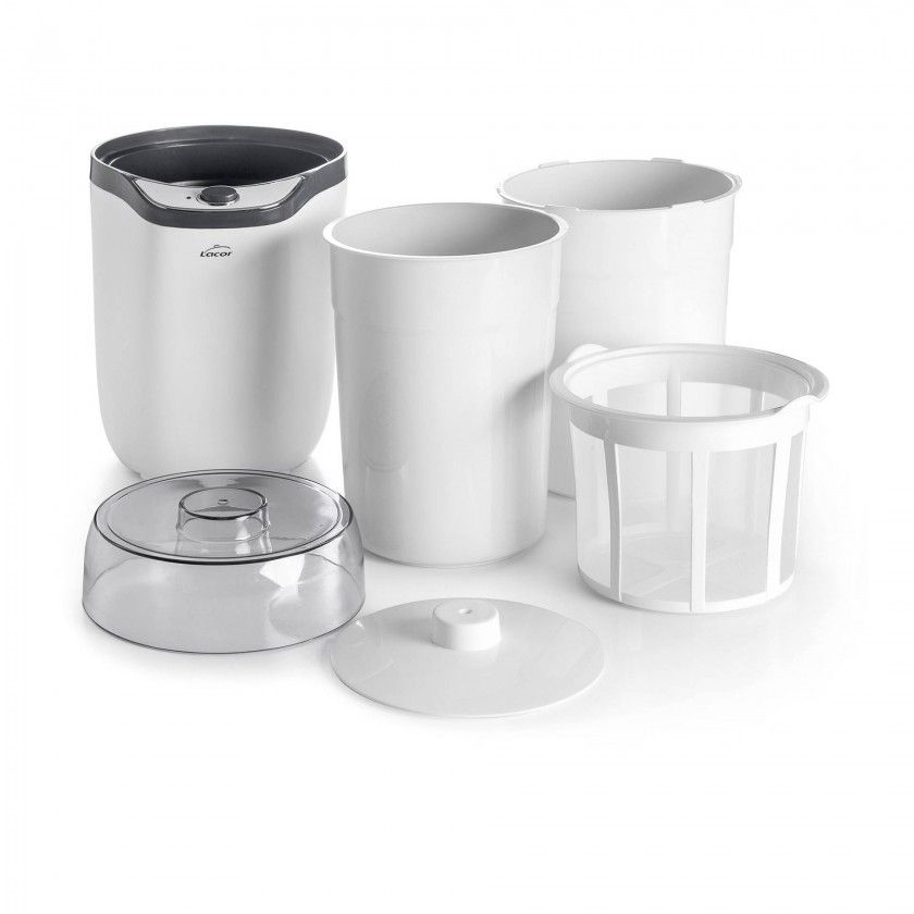 Iogurteira Elétrica Branca 20W 1000ml 18X16X24cm Iogurteira Elétrica Branca 20W 1000ml 18X16X24cm