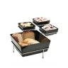 Suporte Buffet Inox 4 Divisões 39X39X17cm Suporte Buffet Inox 4 Divisões 39X39X17cm