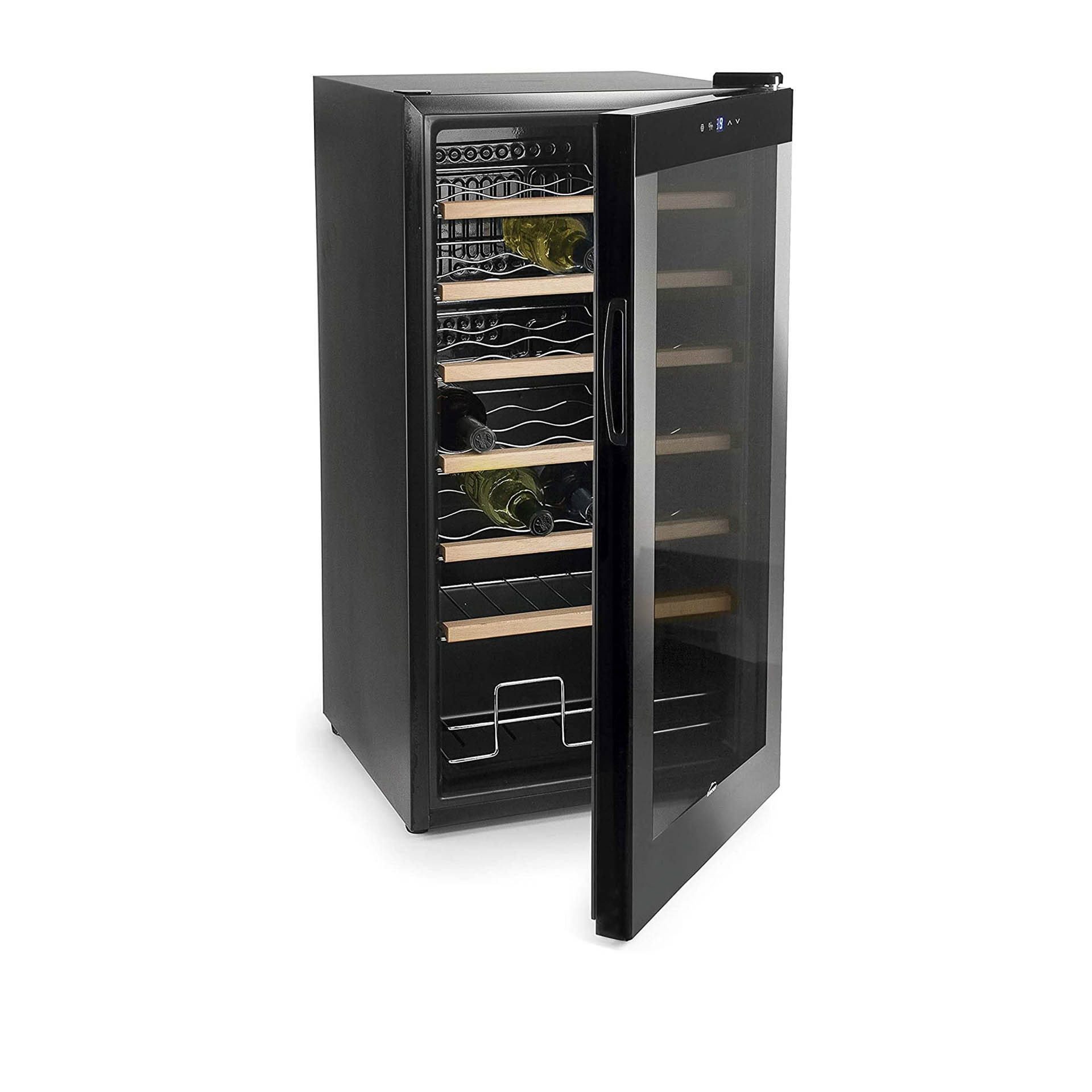 Frigorífico Inox para 28 Garrafas 85W 43X45X84cm