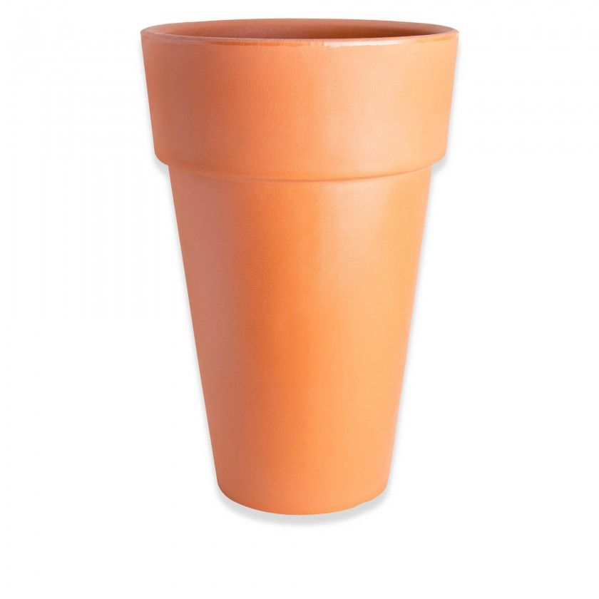 Vaso Plstico Gigante Redondo Terracota N.90 60X90cm