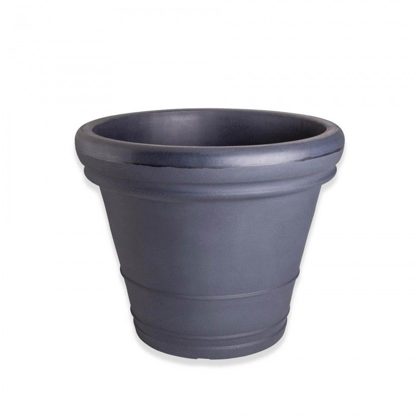 Vaso Plstico Duplo Bordo Redondo Preto N.65 65X54cm