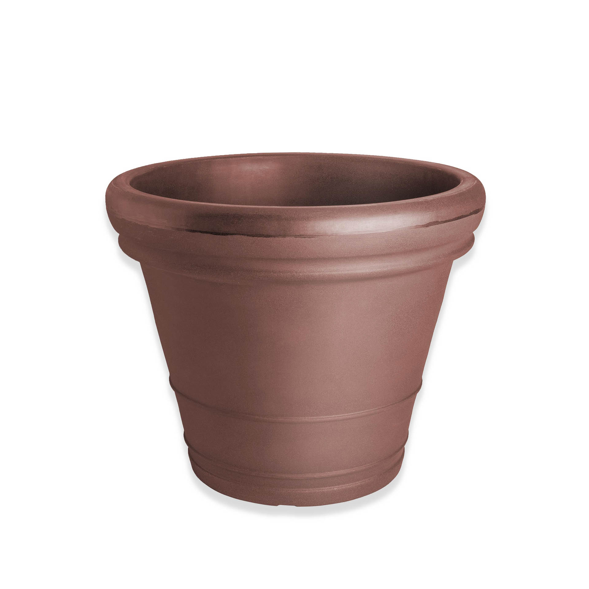 Vaso Plástico Duplo Bordo Redondo Bronze N.65 65X54cm