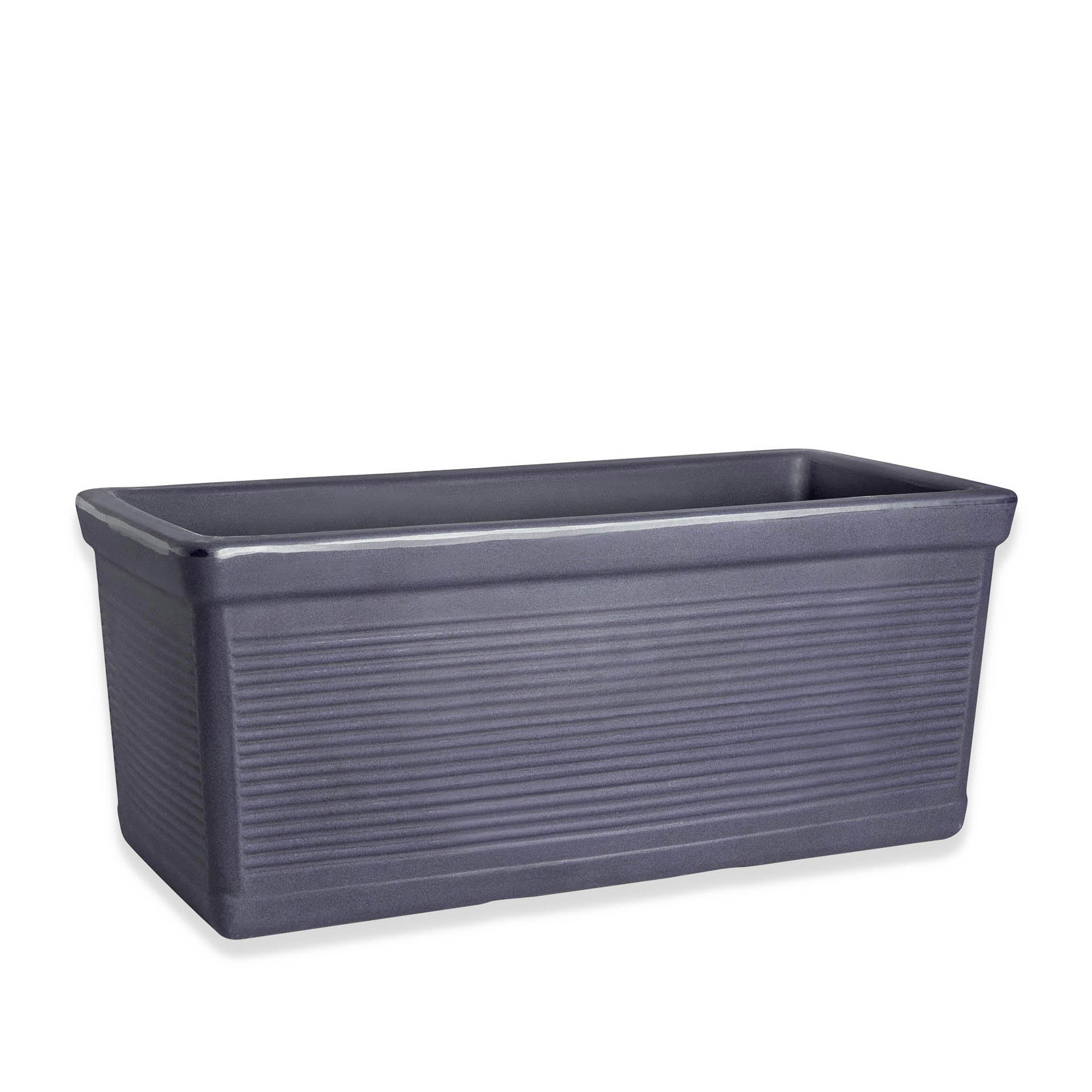 Floreira Plástica Millerigue Preto N.80 82X35X34cm