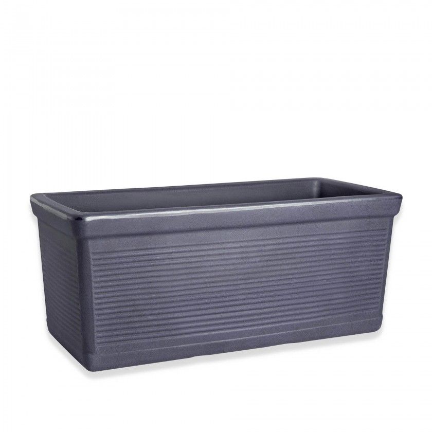 Floreira Plstica Millerigue Preto N.80 82X35X34cm