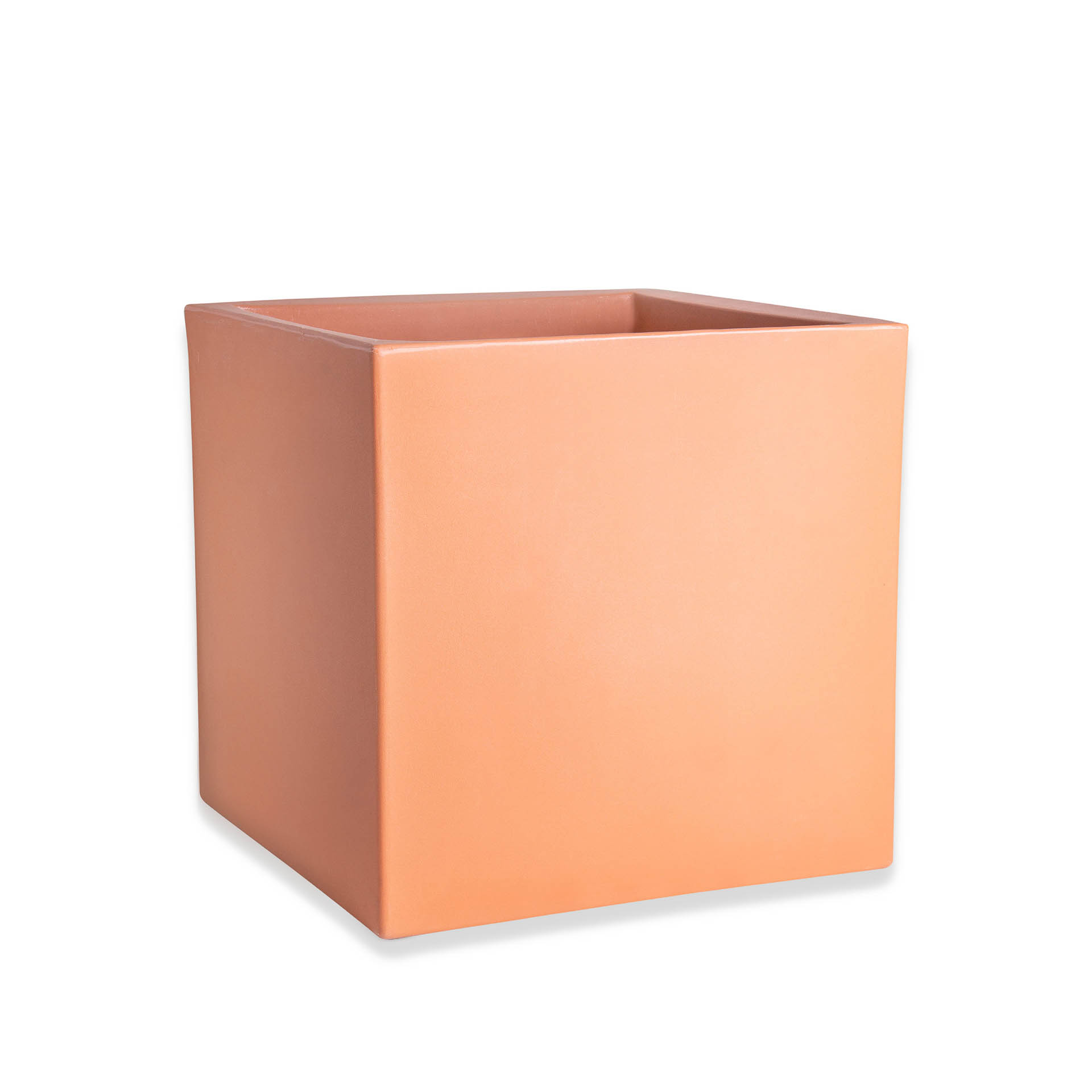 Vaso Plástico Cubo Terracota N.50 50X50X50cm