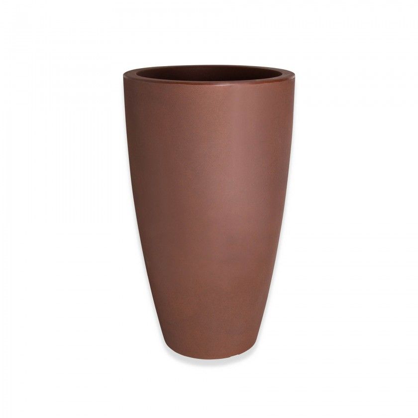 Vaso Plstico Cone Alto Bronze N.70 40X70cm