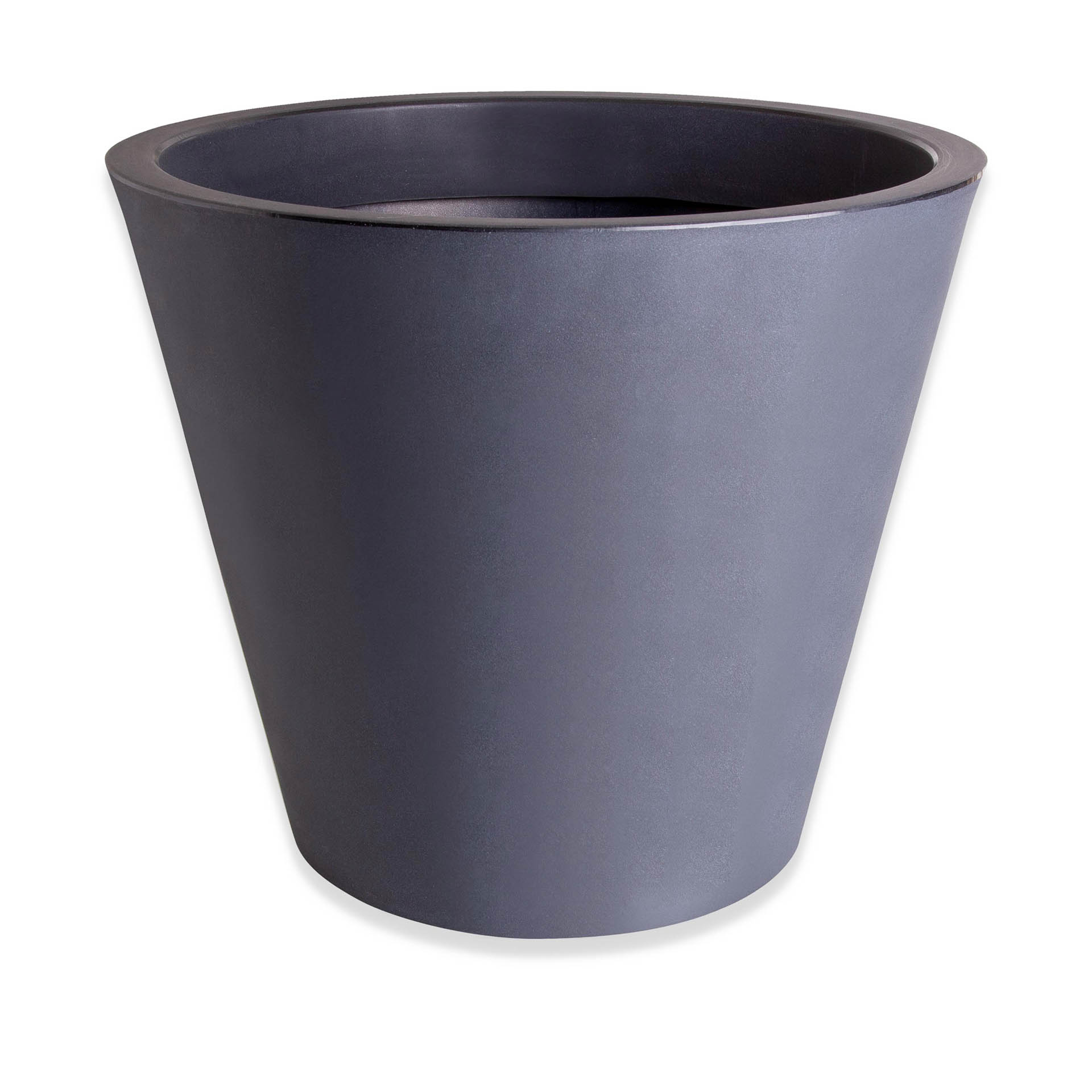 Vaso Plástico Margarida Redondo Preto N.80 80X68cm