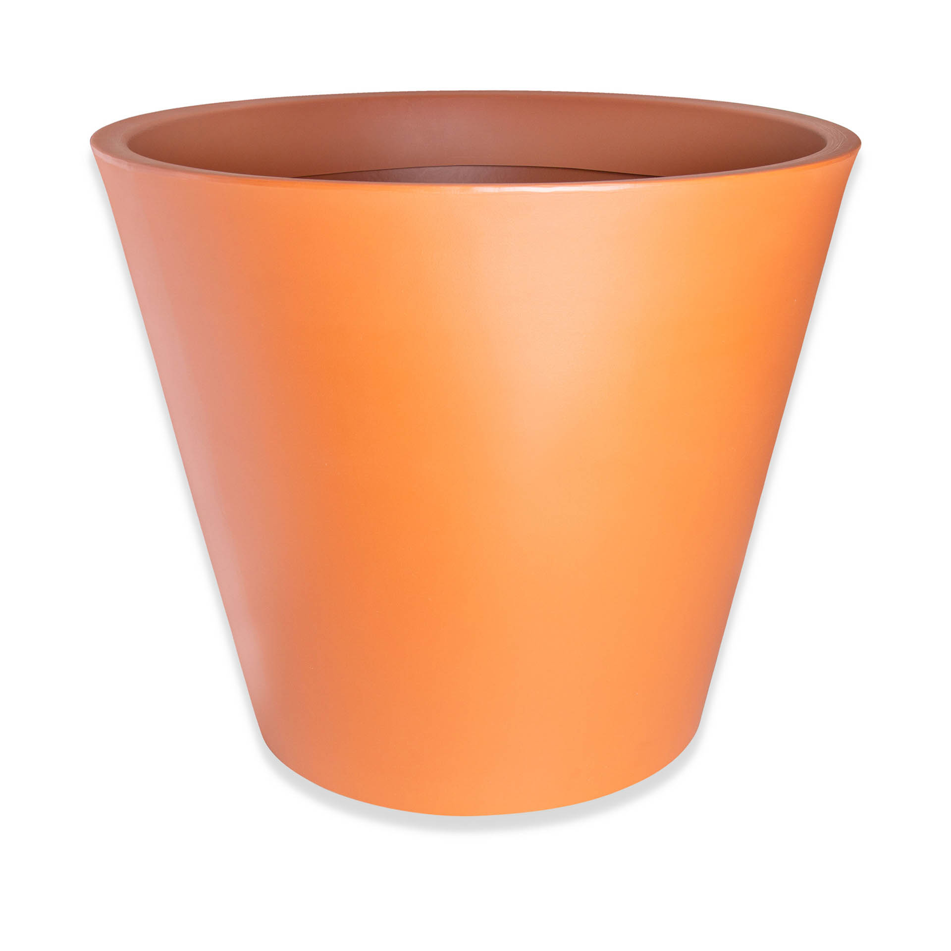 Vaso Plástico Margarida Redondo Terracota N.80 80X68cm