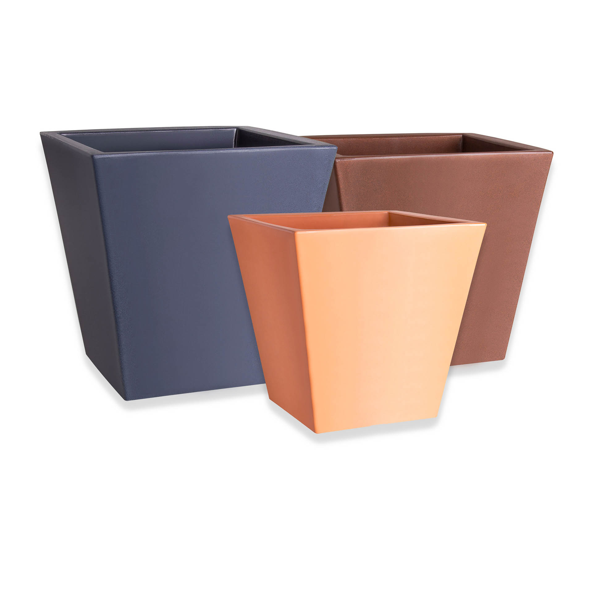 Vaso Plástico Camelia Preto N.30 31X31X31cm