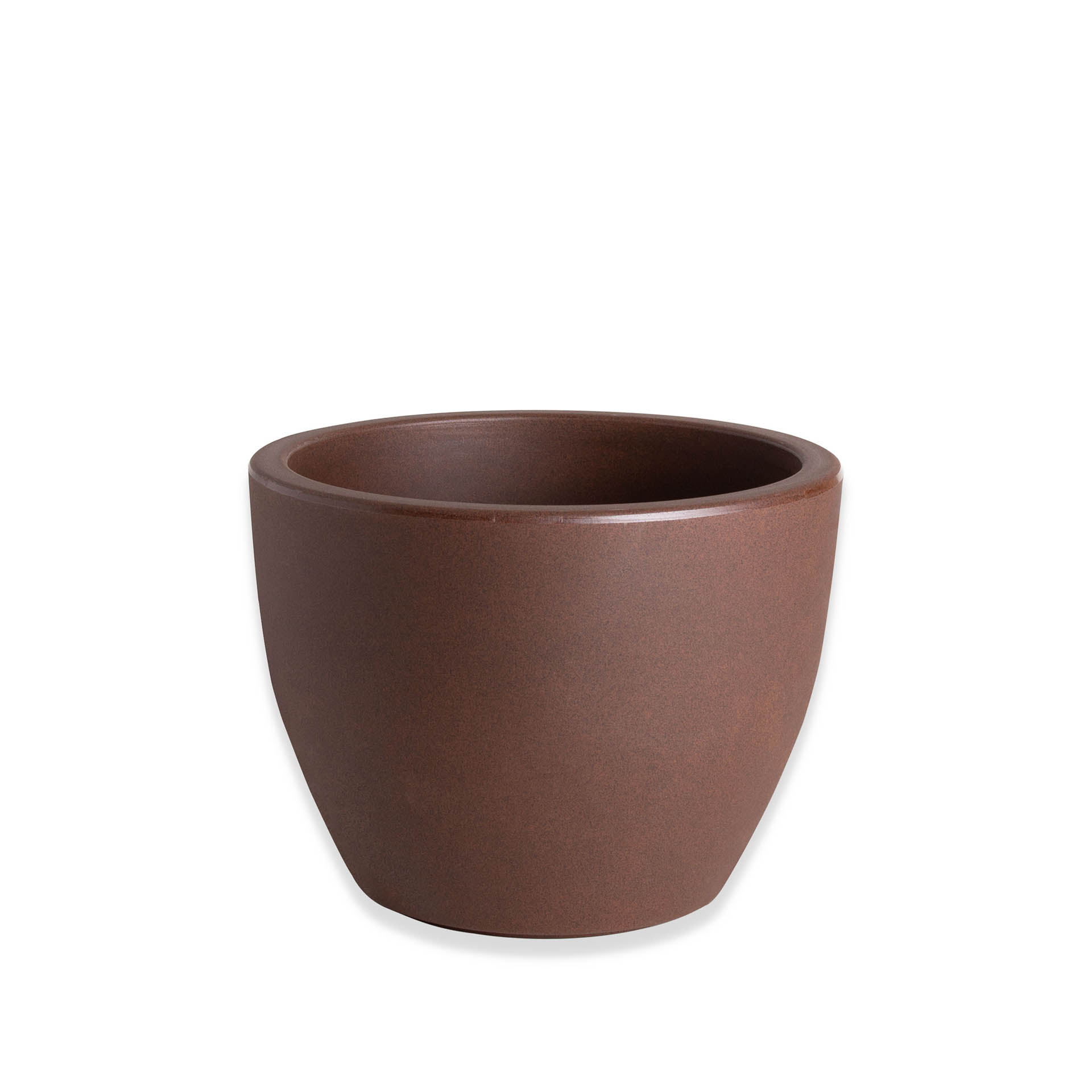Vaso Plástico Tulipa Redondo Bronze N.30 30.5X23cm