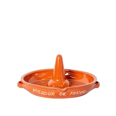 Assador Frango Barro Liso 32X15cm - Image product