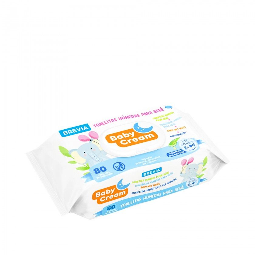 Toalhitas Beb Babycream Fresh Aloe Pack 80