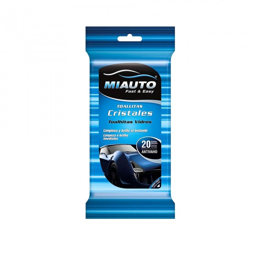 Toalhitas Miauto Limpeza Vidros Pack 20