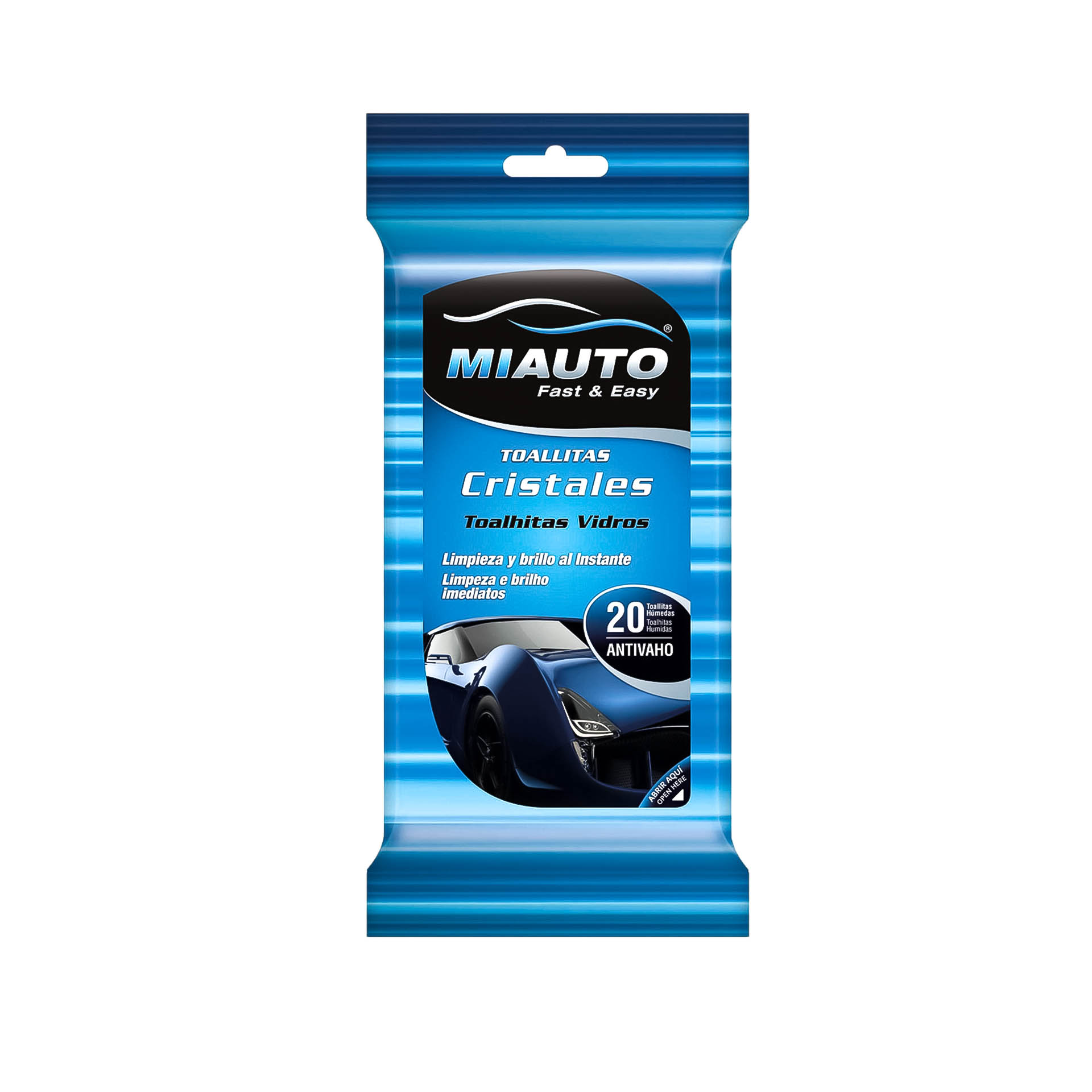 Toalhitas Miauto Limpeza Vidros Pack 20