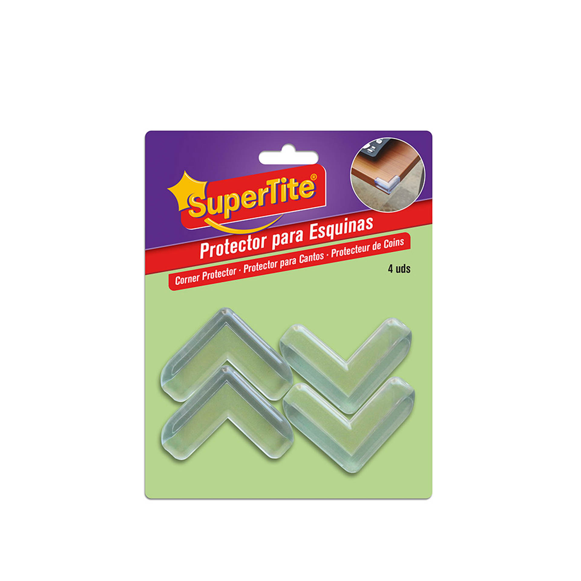 Protetor Acrílico Canto Supertite Pack 4