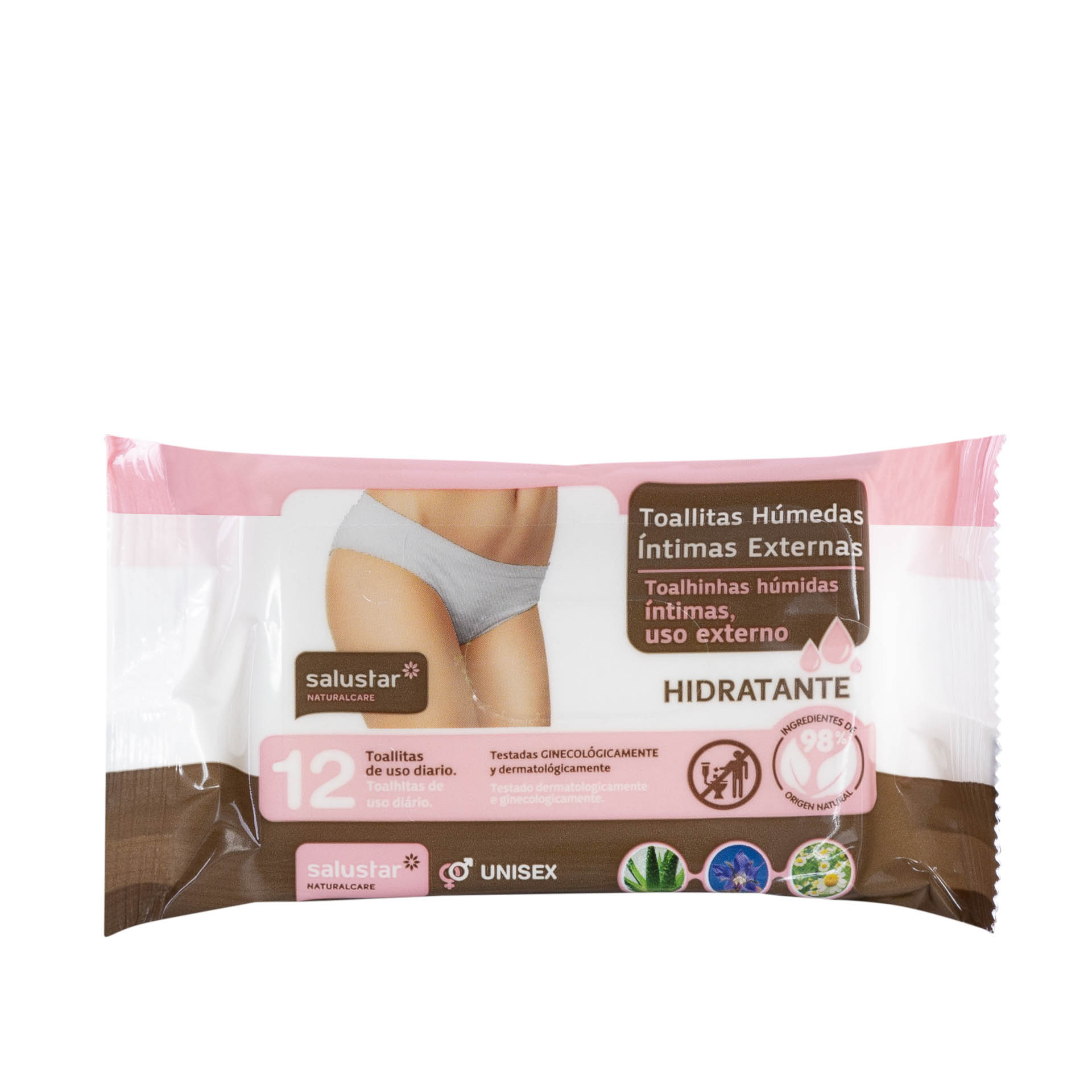 Toalhitas Salustar Higiene Íntima Externa Pack 12