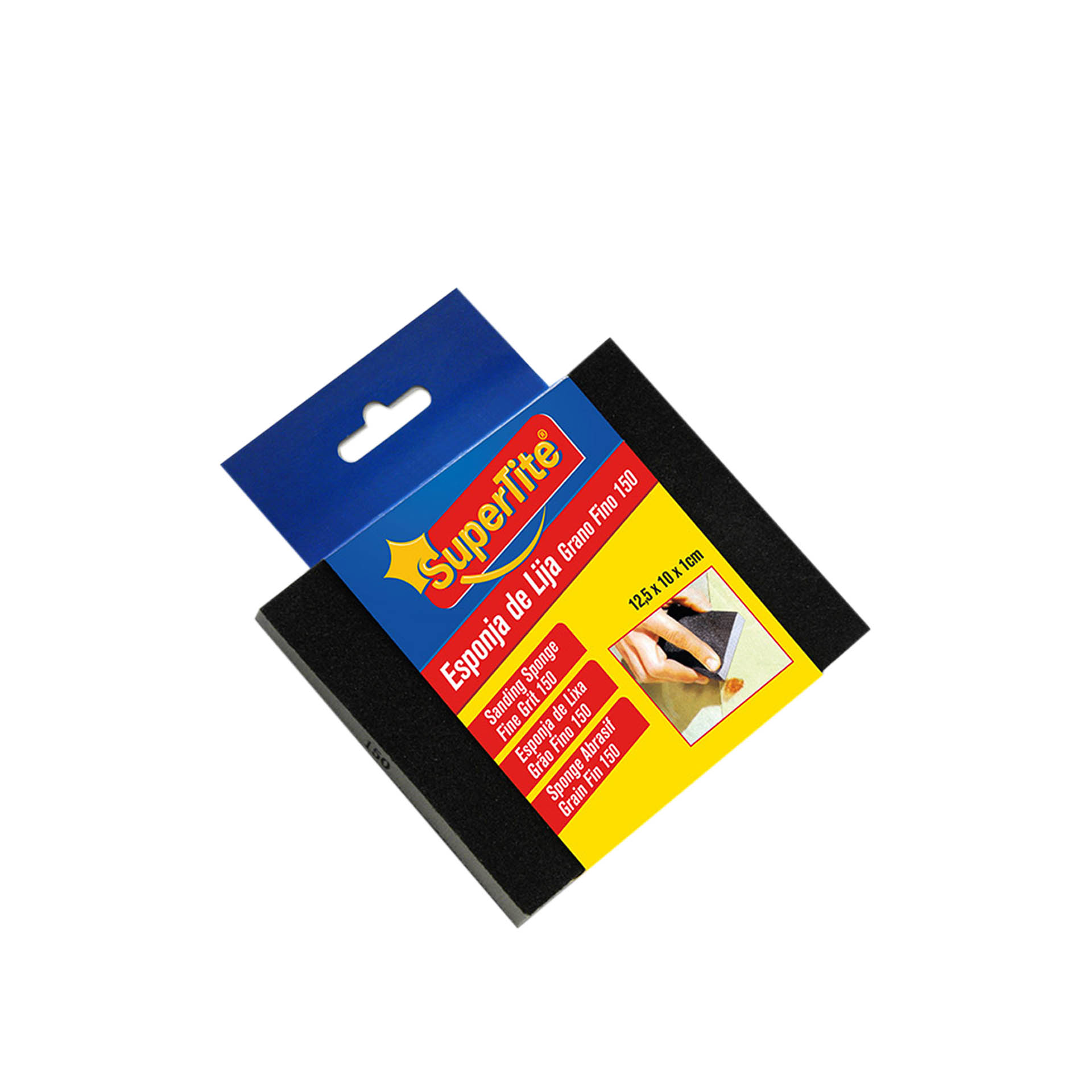 Bloco Lixa Fina Supertite 12X10X0.8cm