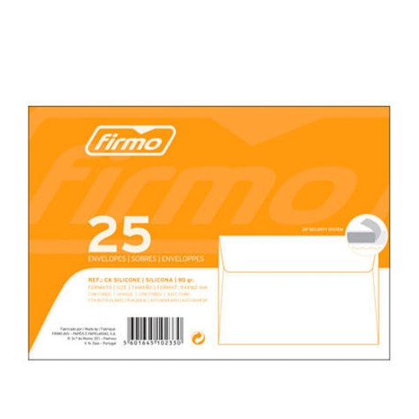 Envelope C6 Fecho Silicone 16.2X11.4cm Pack 25 - Image product