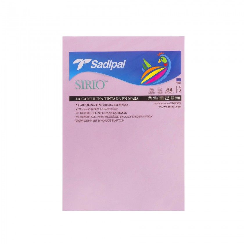 Folha Cartolina Sadipal A4 Lils 21X29.7cm Pack 10