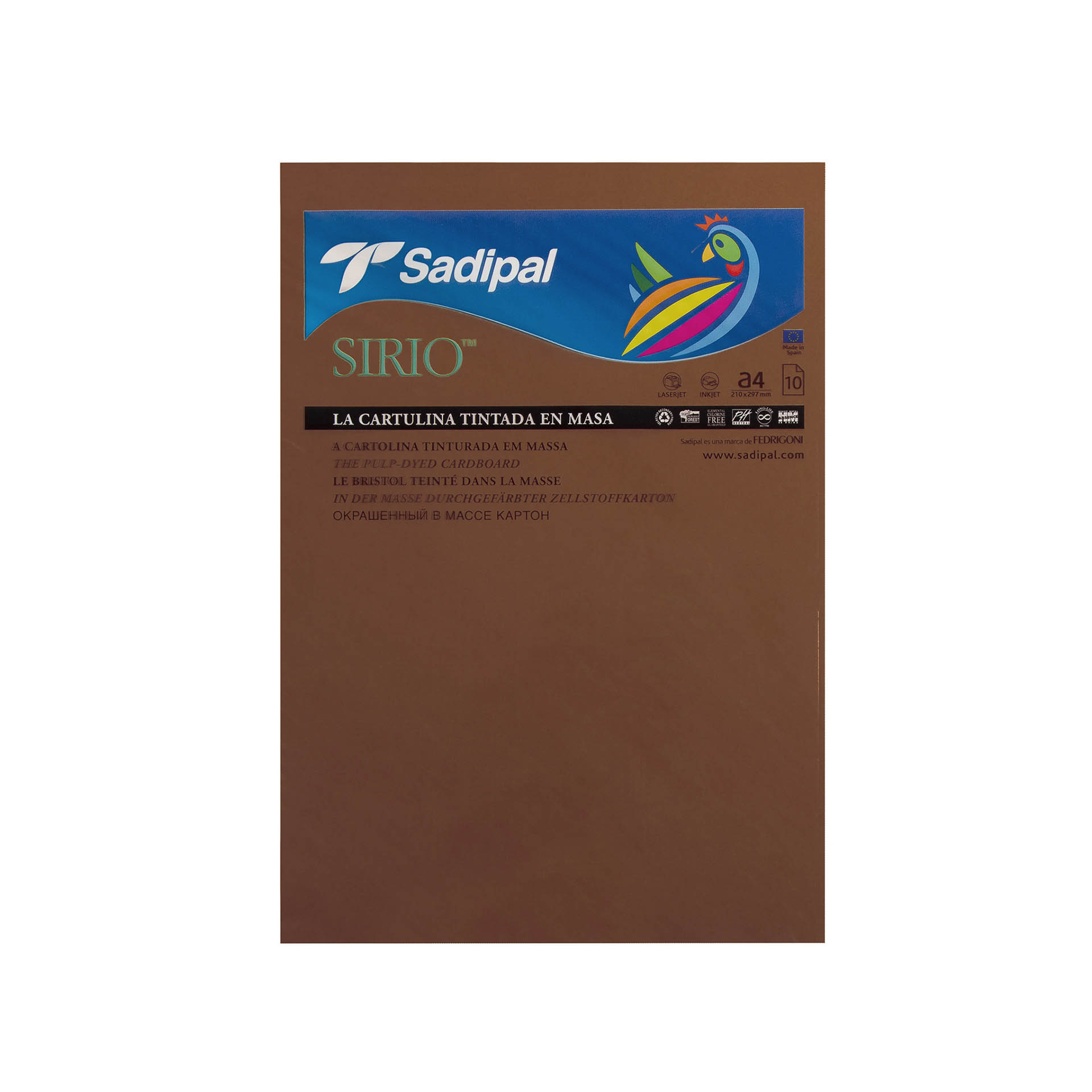 Folha Cartolina Sadipal A4 21X29.7cm Pack 10
