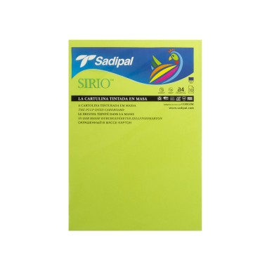 Folha Cartolina Sadipal A4 21X29.7cm Pack 10
