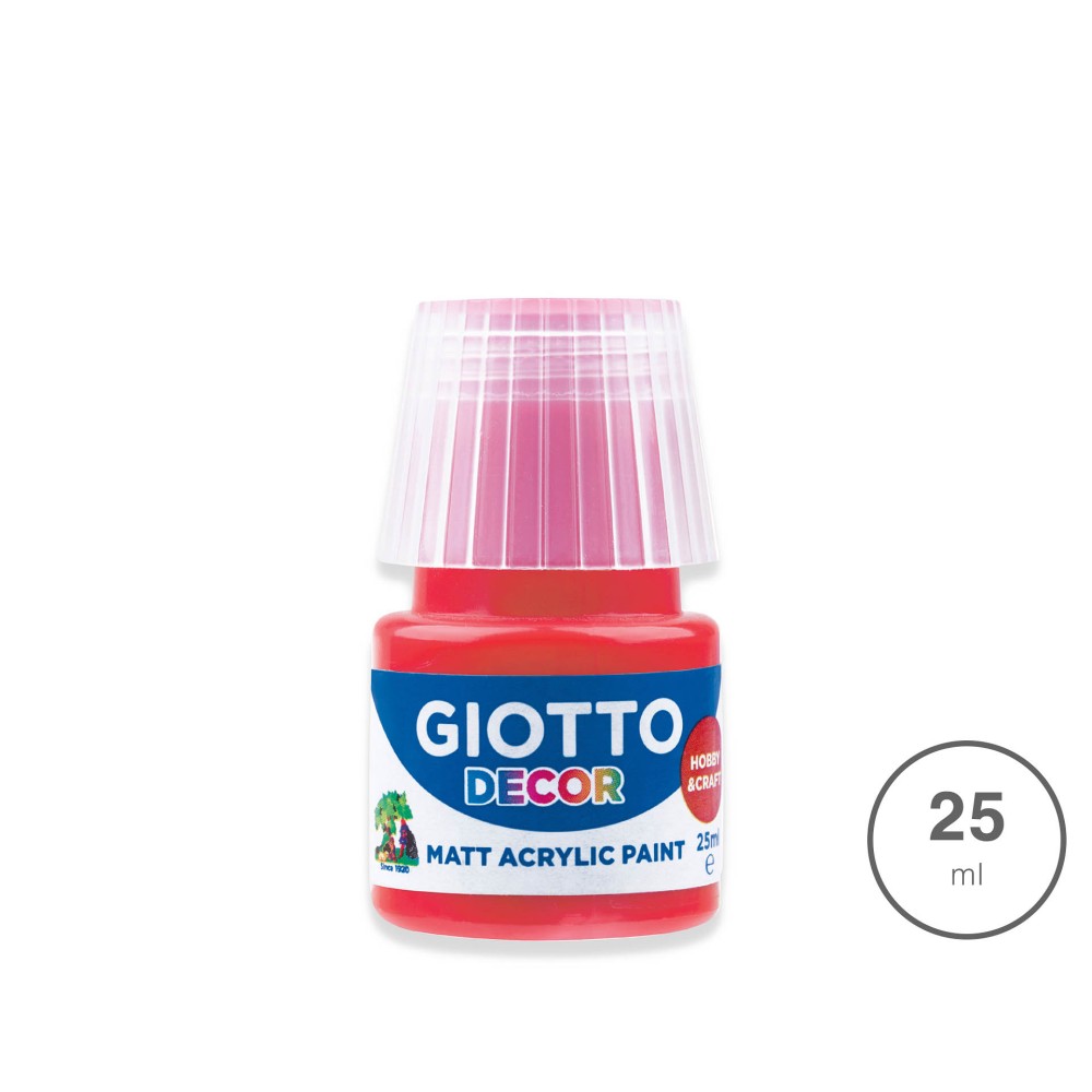 Tinta Acrílica Giotto Decor Vermelho Escarlate 25ml