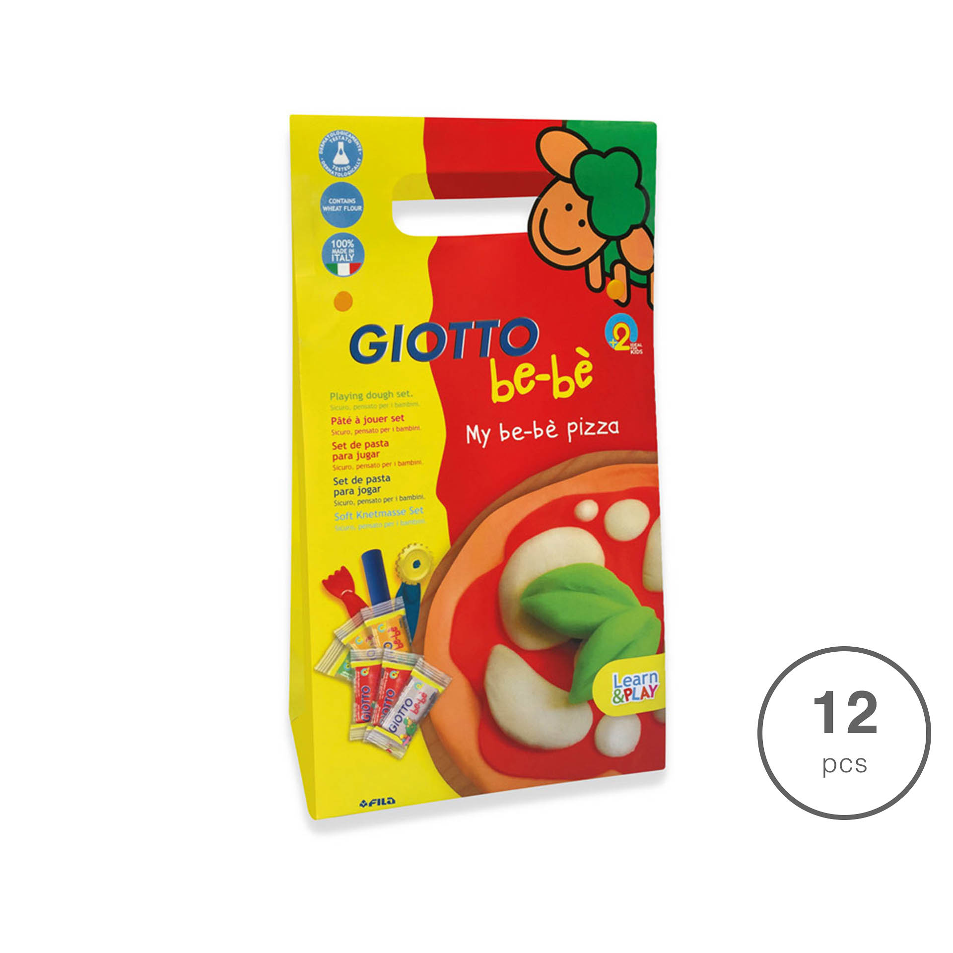 GIOTTO BE-BÉ PACK MODELLING PIZZA 12 PEÇAS