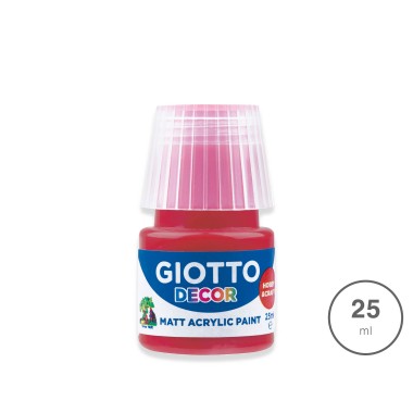 Tinta Acrílica Giotto Decor Vermelho Carmim 25ml
