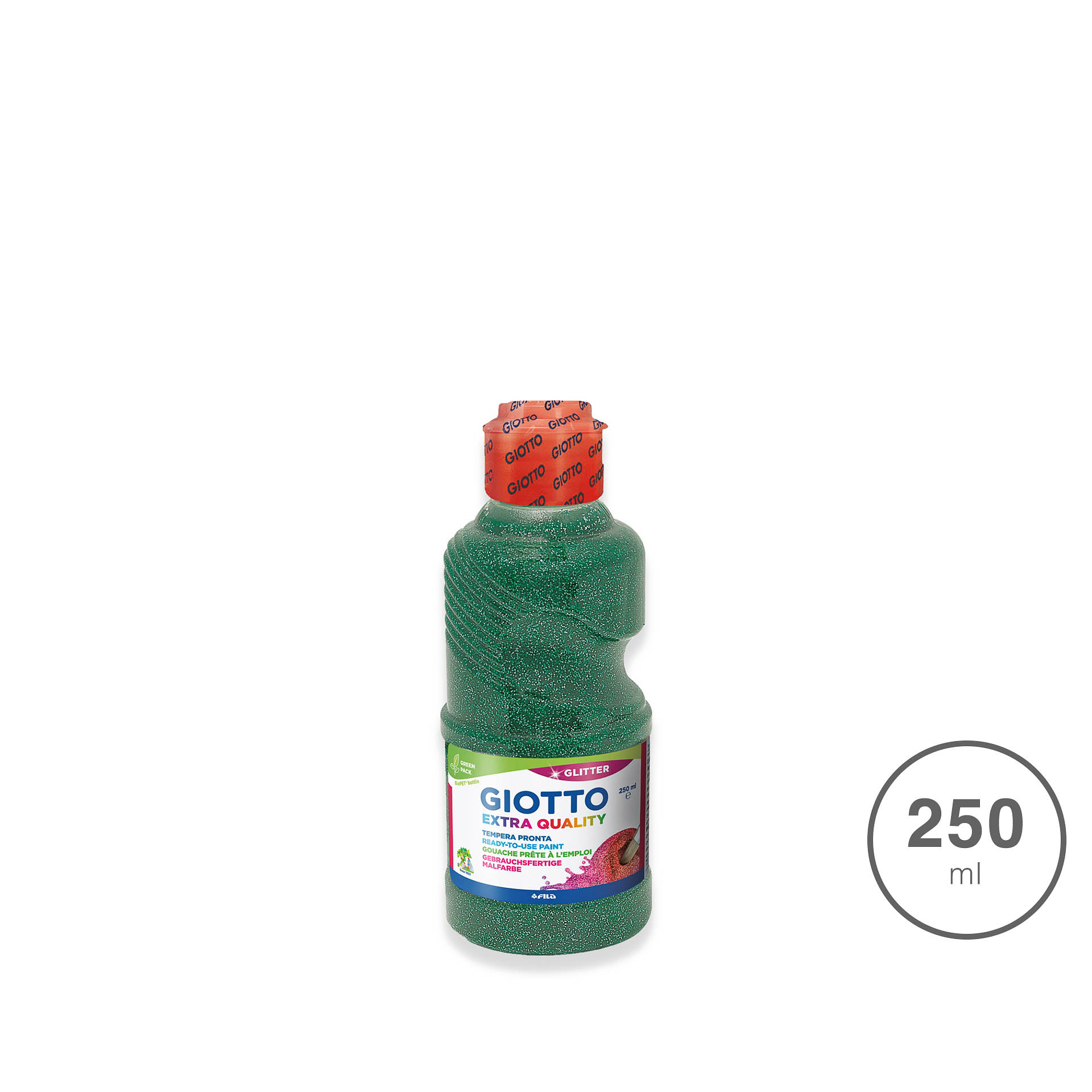 Guache Giotto Extra Quality Glitter Verde 250ml