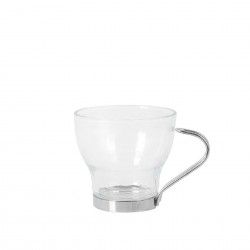 Chvena Vidro Lubeca com Asa Metal 175ml 8.2X7.5cm Pack 2