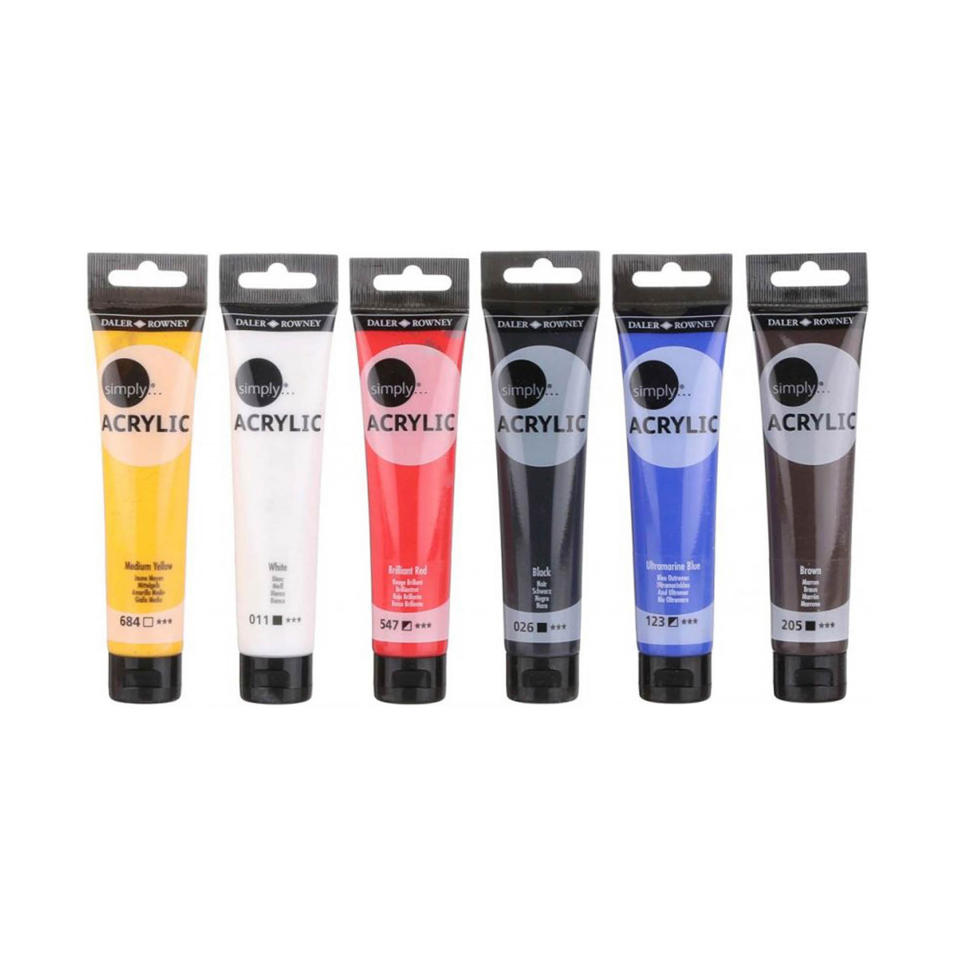 Tinta Acrílica 75ml 6 Cores