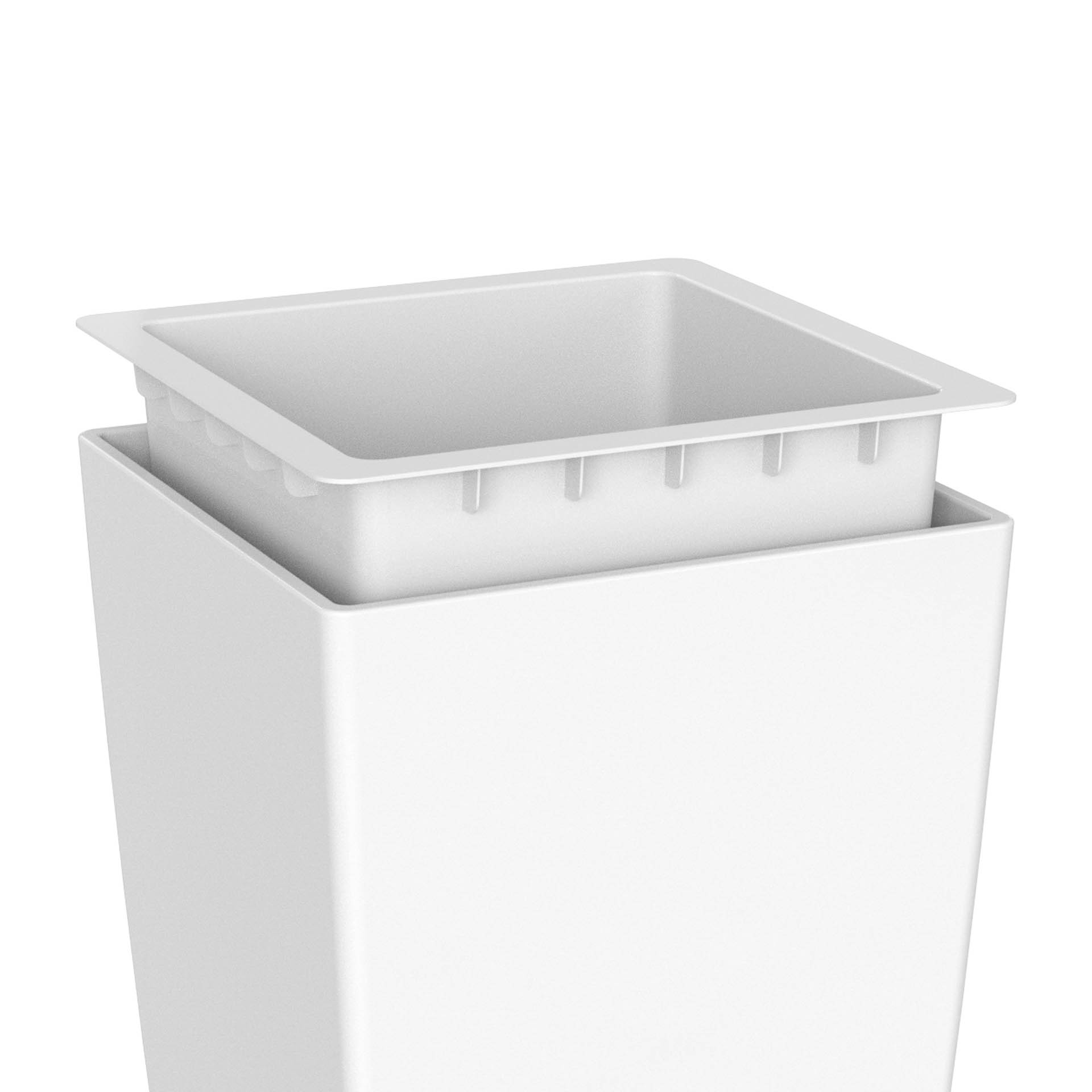 Vaso Pisa 33X33X61cm 45L Branco
