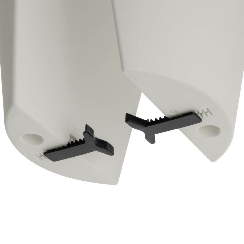 Vaso Capri Varanda 30X30cm 10L Cinza Claro