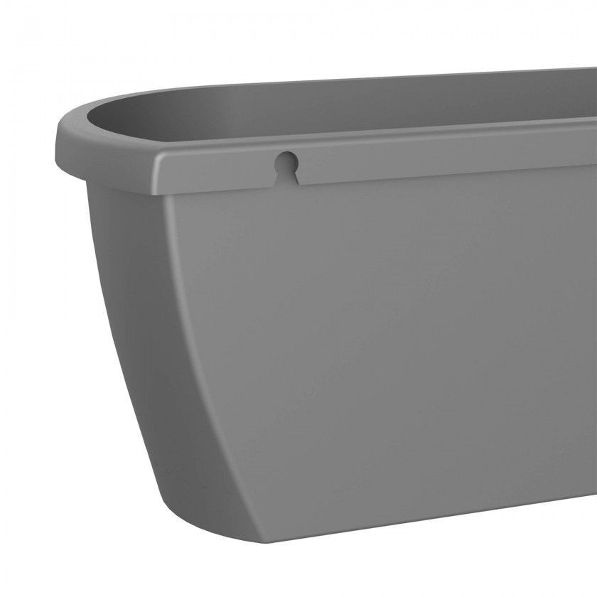 Floreira Algarve Parede 38.5X14.2X14.5cm 5L Tortora Mate Floreira Algarve Parede 38.5X14.2X14.5cm 5L Tortora Mate