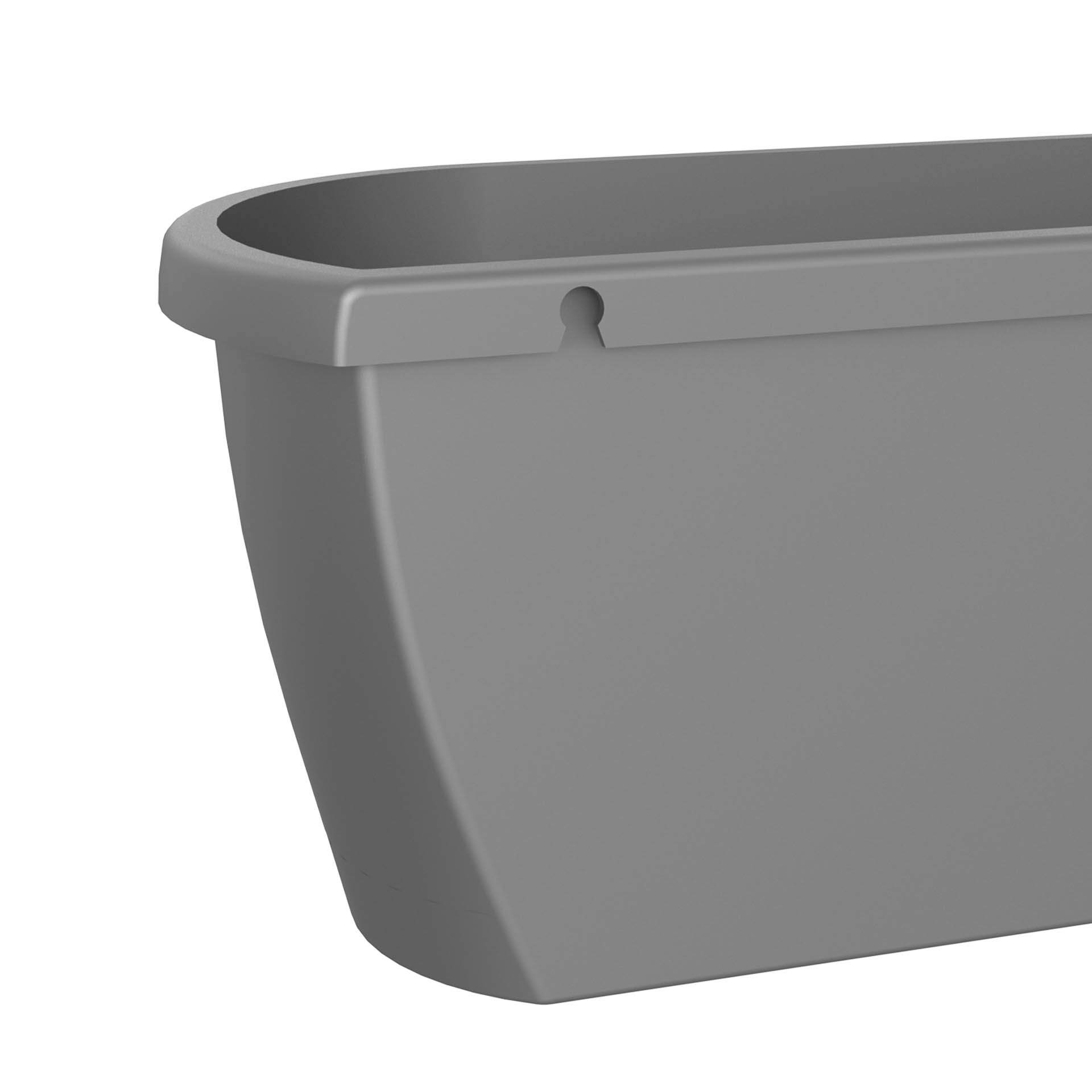 Floreira Algarve Parede 38.5X14.2X14.5cm 5L Antracite