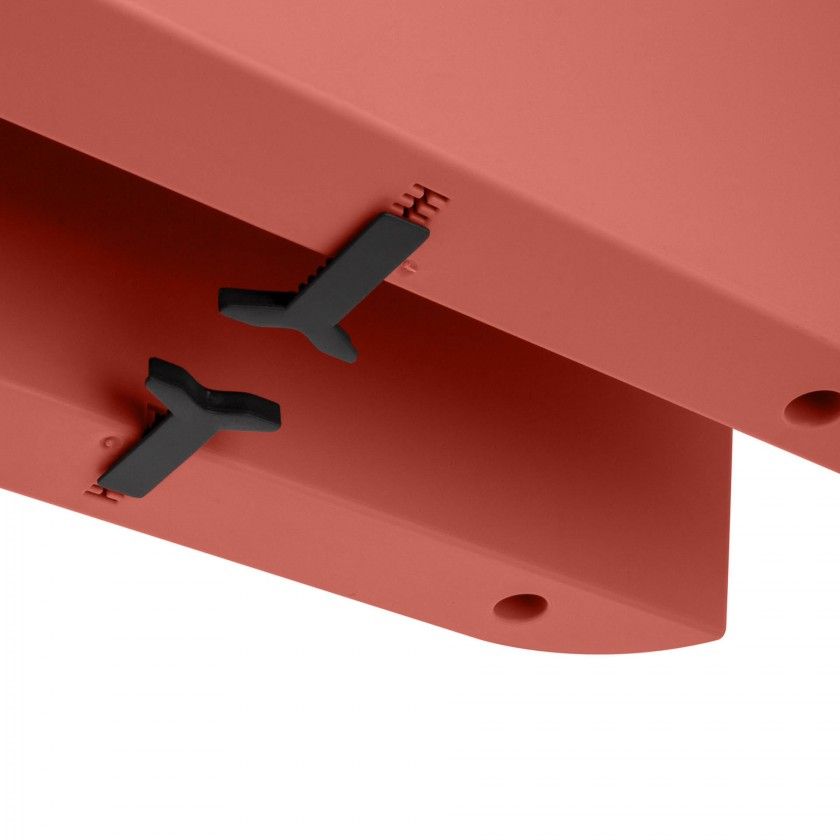 Floreira Capri Varanda 60X30X30cm 26.8L Vermelho Escuro