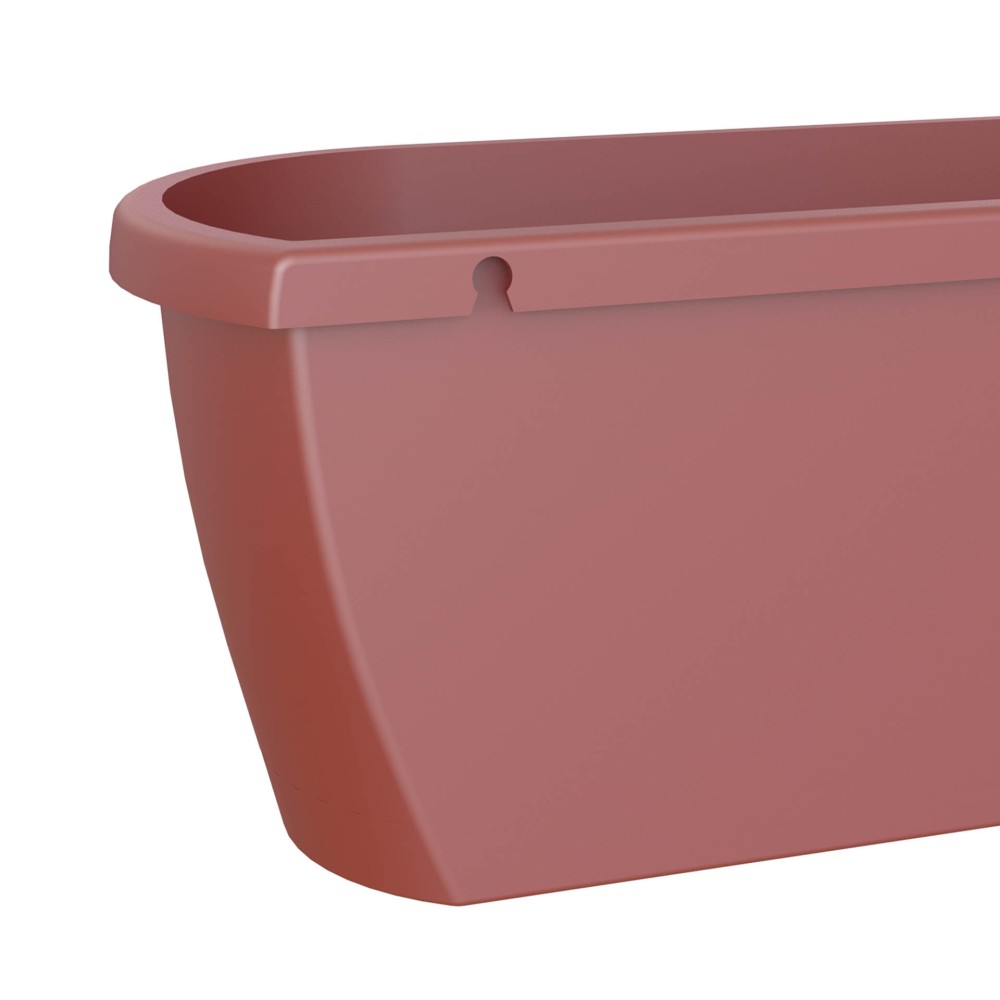 Floreira Algarve Parede 38.5X14.2X14.5cm 5L Vermelho Escuro